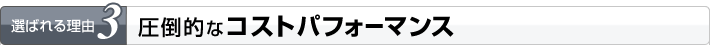 �I�΂�闝�R3�@���|�I�ȃR�X�g�p�t�H�[�}���X