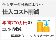 �d���f�[�^���͂ɂ��E�E�E�d���R�X�g�팸